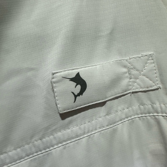 Reel Legends Saltwater White Casual Button Down Shirt NWT XL - Picture 5 of 7